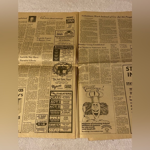 Johnstown Flood Tribune Democrat Newspaper July 26 1977 - Picture 5 of 6